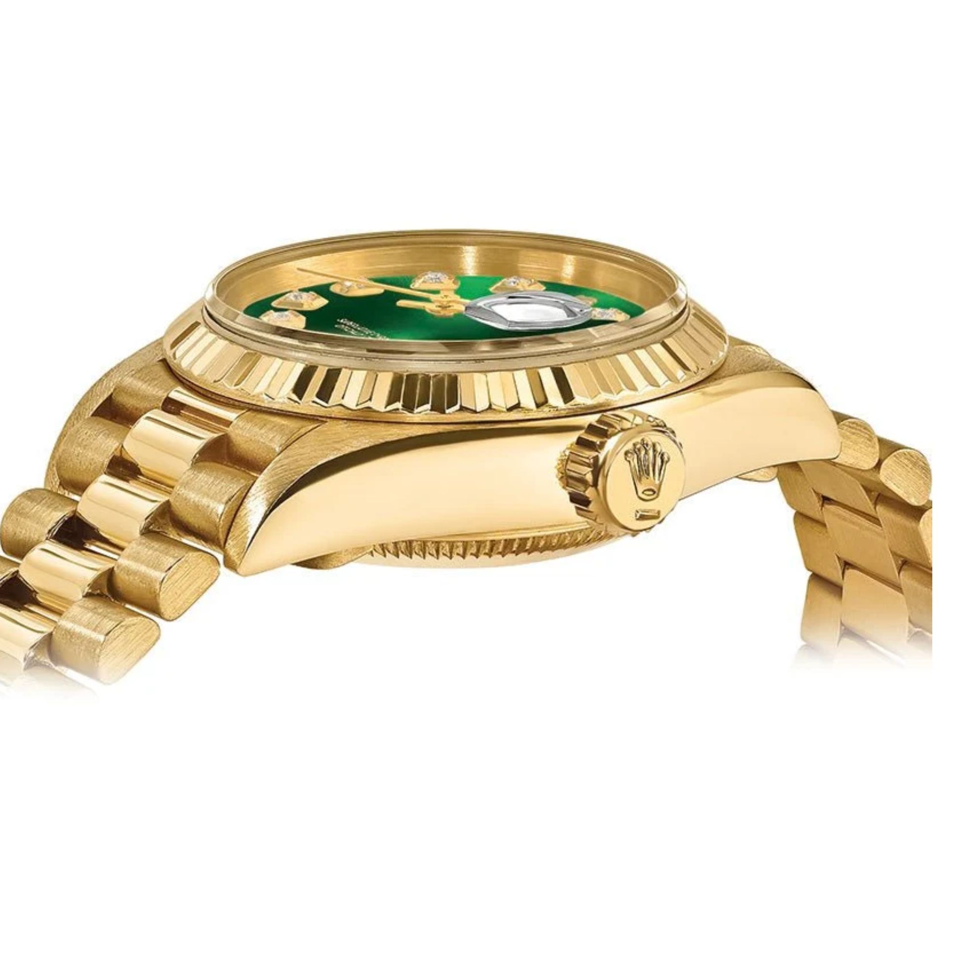 Rolex Lady-Datejust – Green Gem Dial, Yellow Gold Tone - view 4