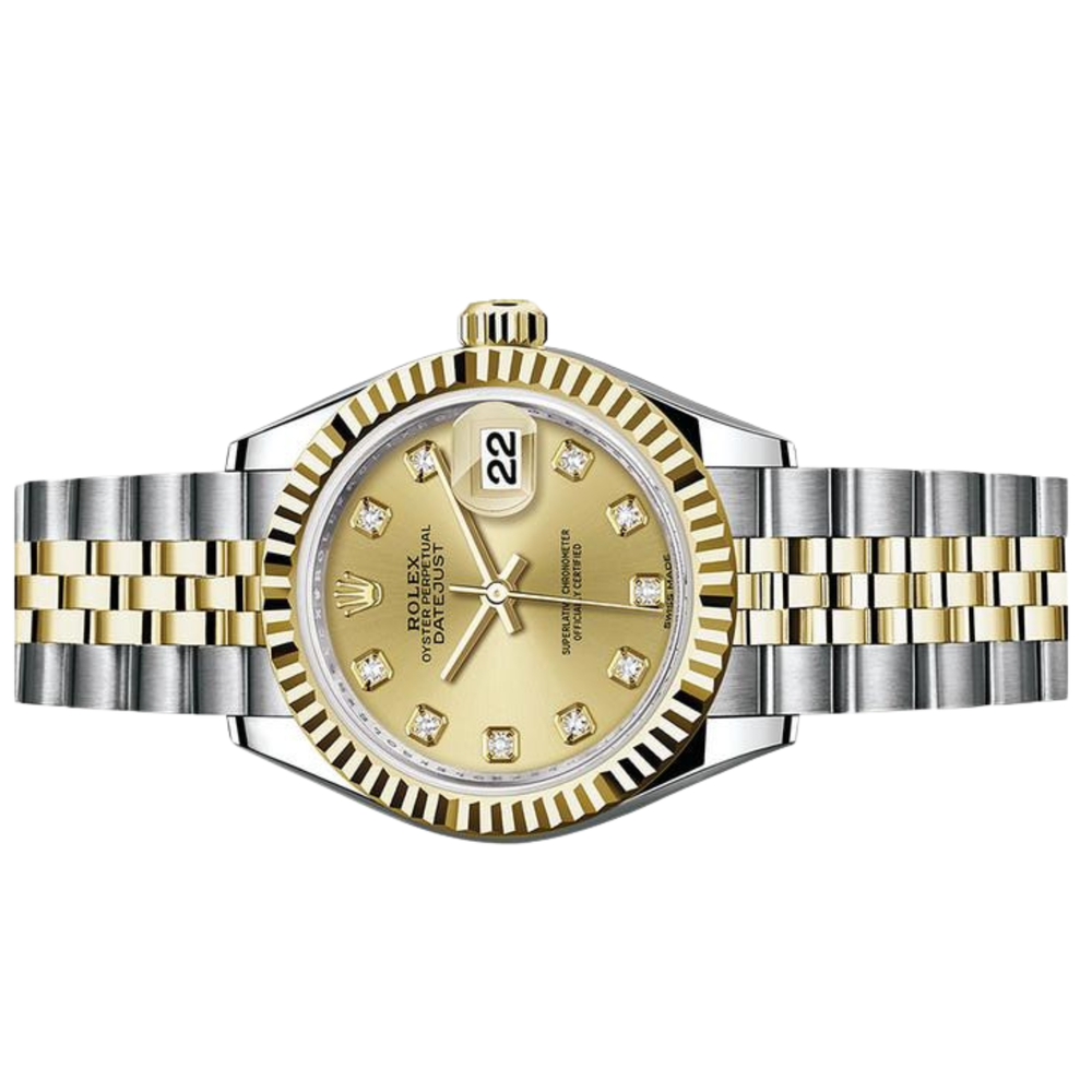 Rolex Lady-Datejust – Two Tone & Champagne Diamond Dial - view 2