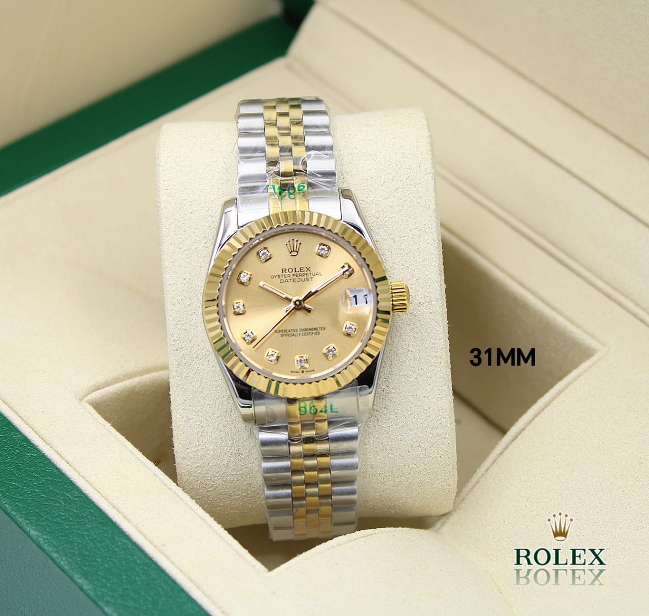 Rolex Lady-Datejust – Two Tone & Champagne Diamond Dial - view 5