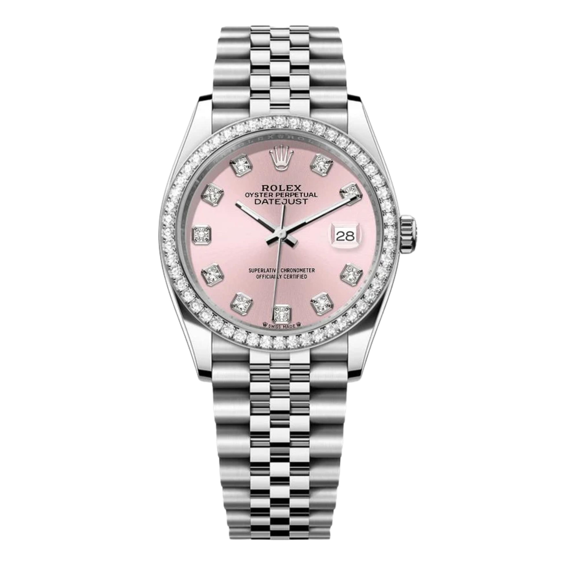 Rolex Lady-Datejust – Pink Dial, Steel Tone