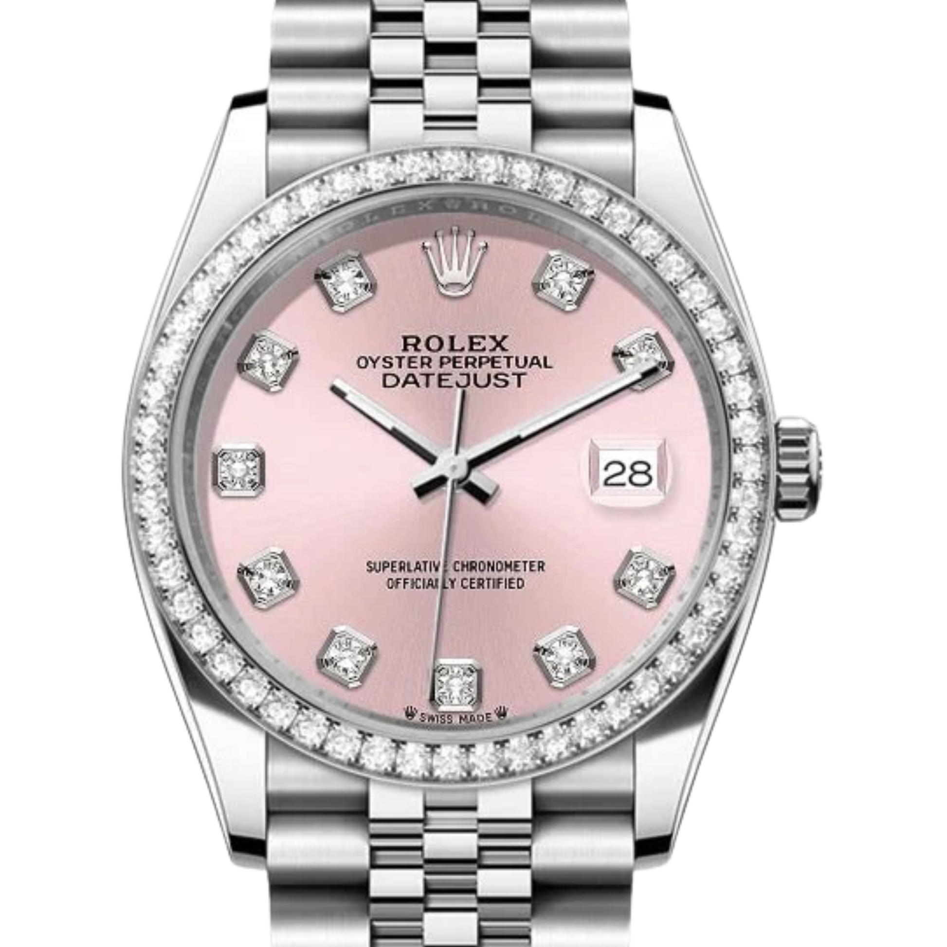 Rolex Lady-Datejust – Pink Dial, Steel Tone - view 3