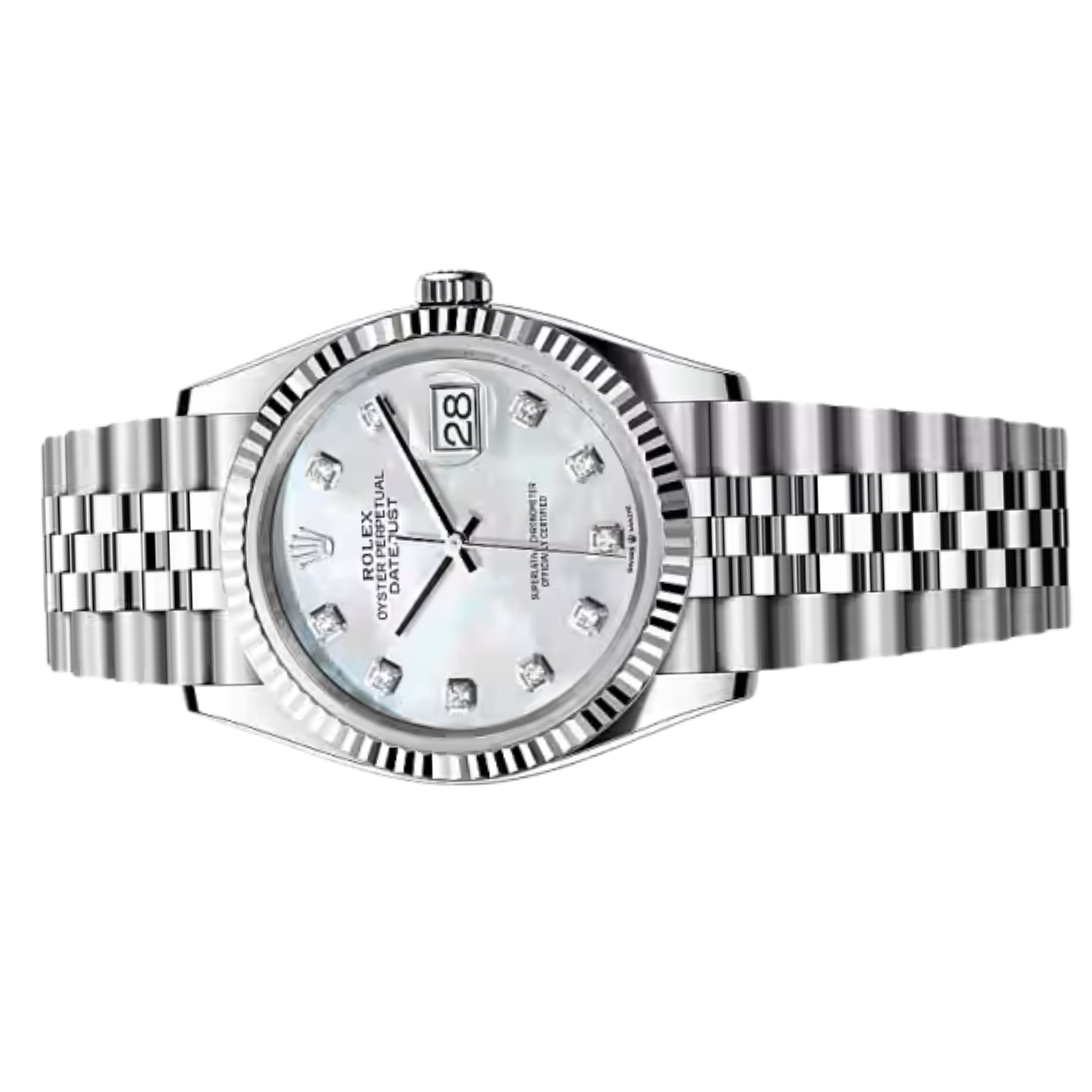 Rolex Lady-Datejust – Mother-of-Pearl Dial & Fluted Bezel - view 3