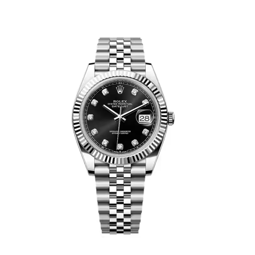 Rolex Lady-Datejust – Black Diamond Dial, Steel Tone - view 6