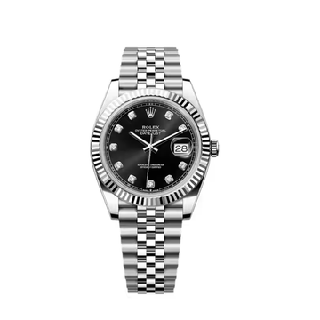 Rolex Lady-Datejust – Black Diamond Dial, Steel Tone - view 6
