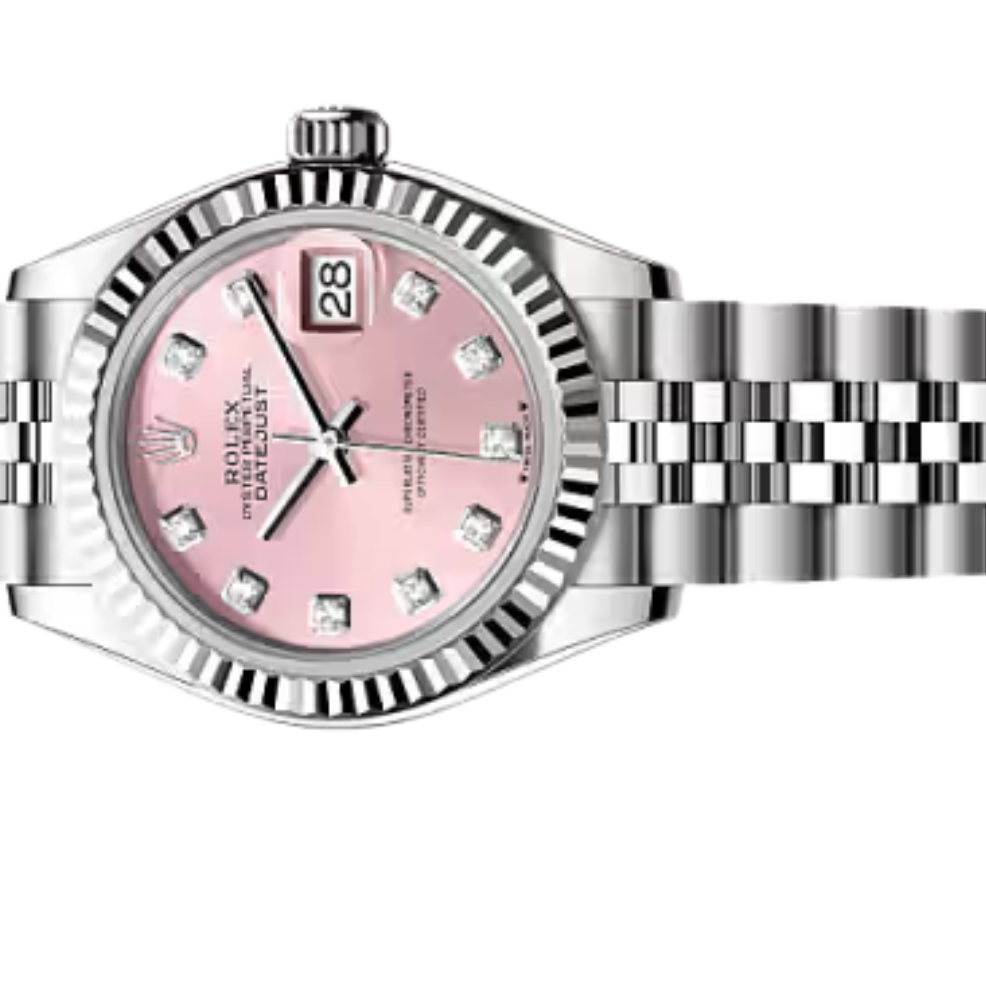 Rolex Lady-Datejust – Pink Sunray Dial, Steel Tone - view 3