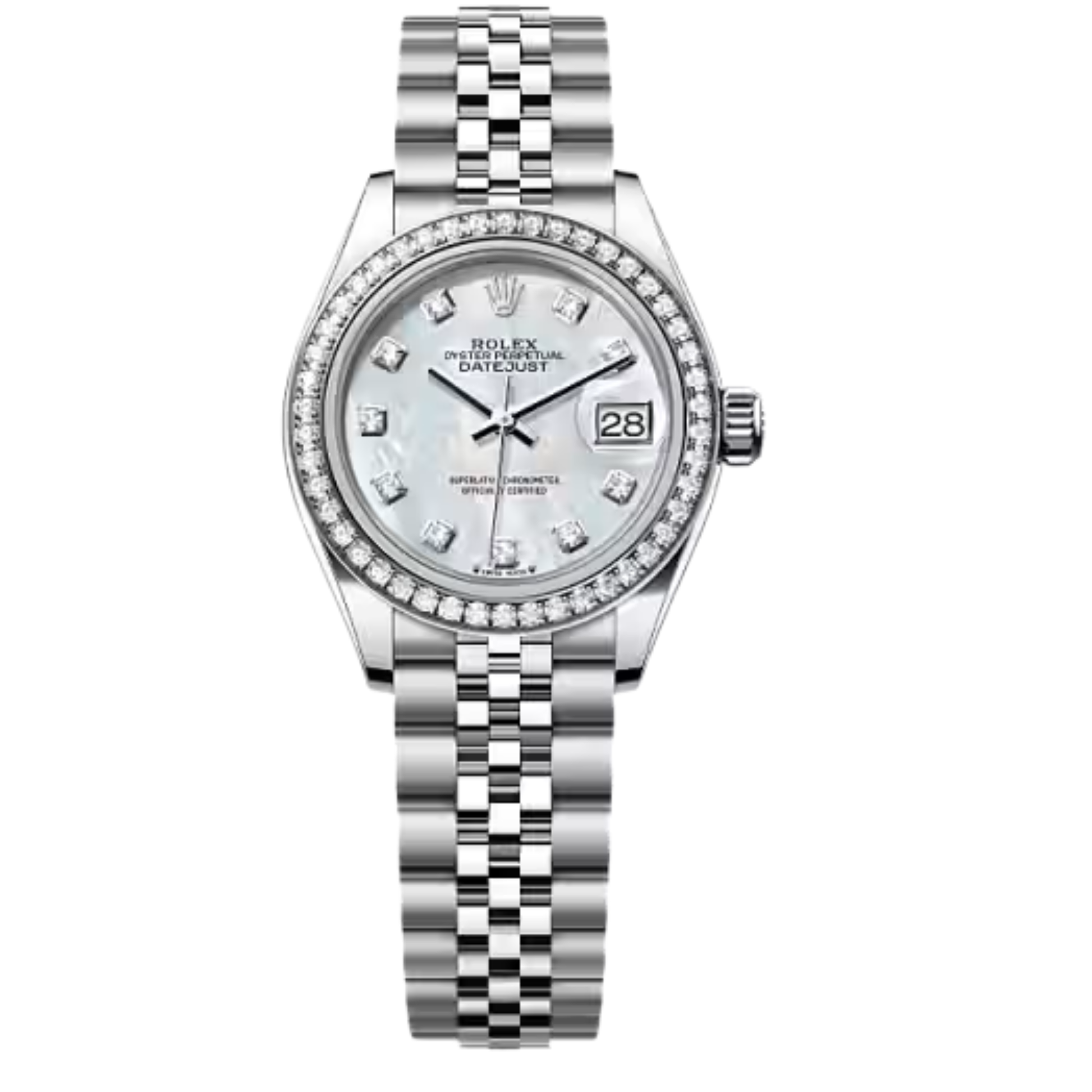Rolex Lady-Datejust – Mother-of-Pearl Dial & Diamond Bezel