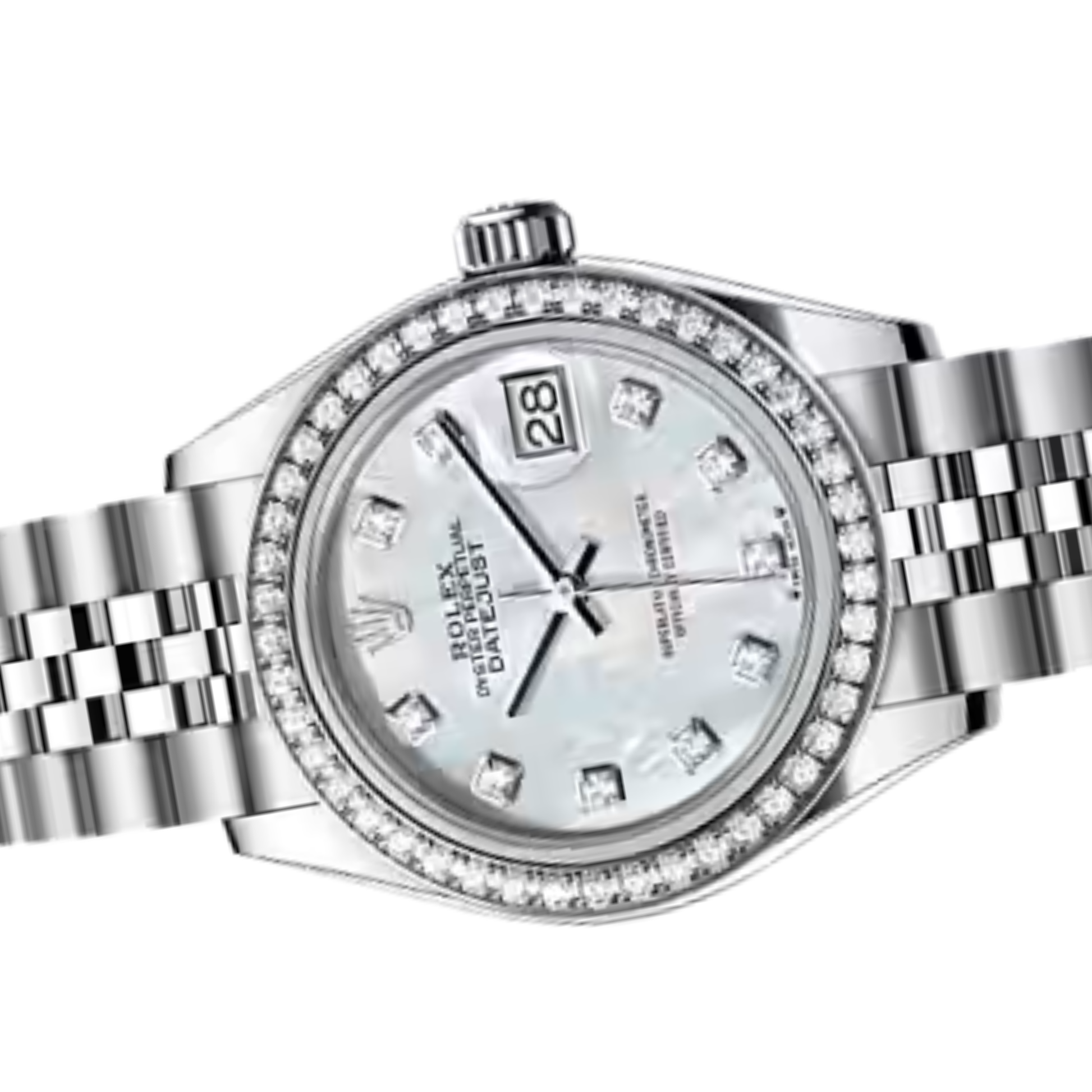 Rolex Lady-Datejust – Mother-of-Pearl Dial & Diamond Bezel - view 3