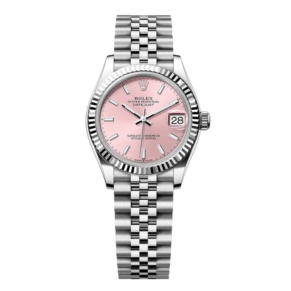 Rolex Lady-Datejust – Pink Dial, White Gold Tone