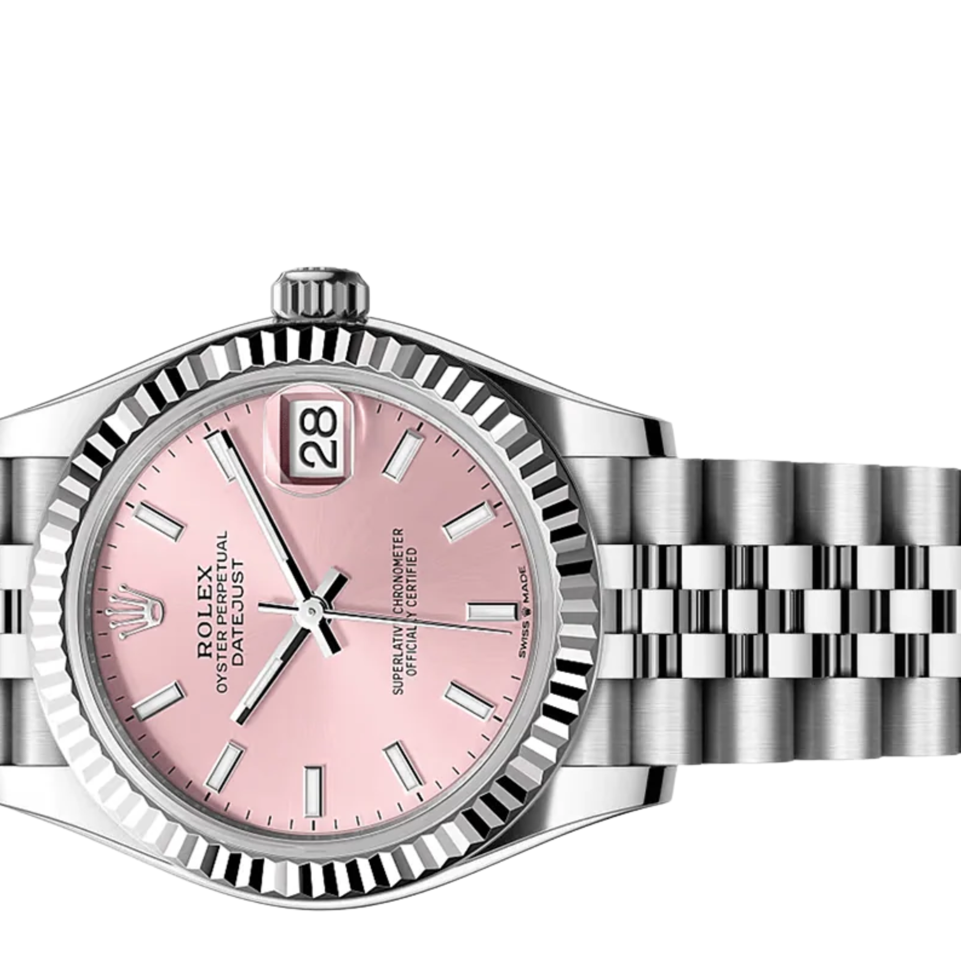 Rolex Lady-Datejust – Pink Dial, White Gold Tone - view 3