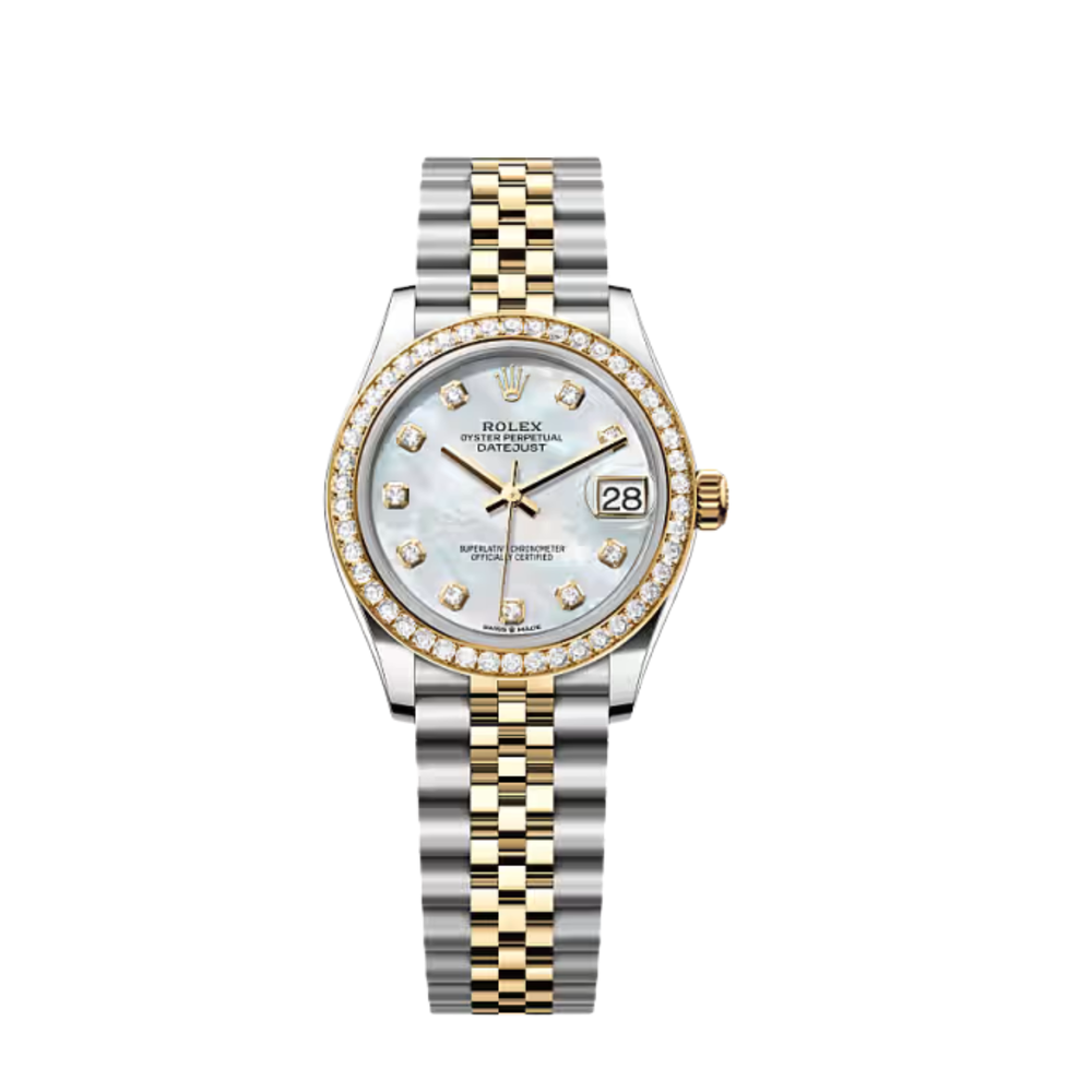 Rolex Lady-Datejust – Two Tone, White Dial & Diamond Detail - view 2