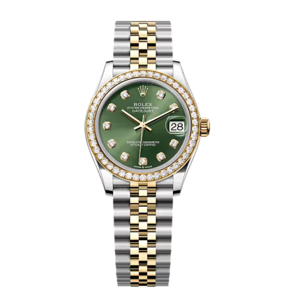 Rolex Lady-Datejust – Olive Green Dial, Two Tone