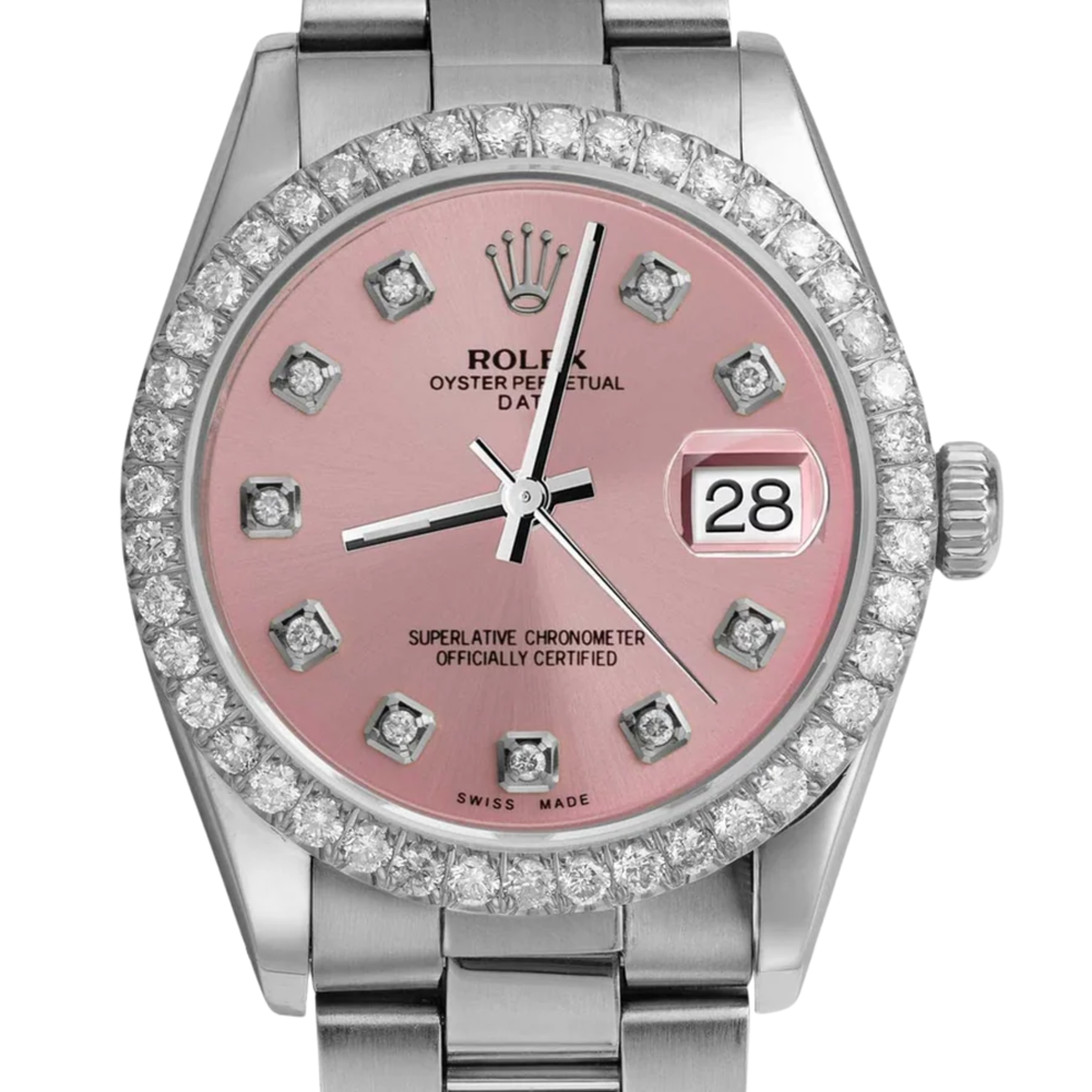 Rolex Lady-Datejust – Pink Diamond Dial & Diamond Bezel - view 2