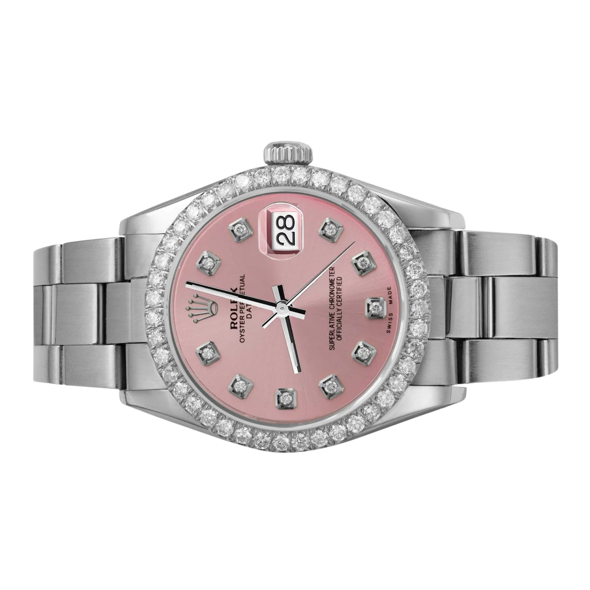 Rolex Lady-Datejust – Pink Diamond Dial & Diamond Bezel - view 3