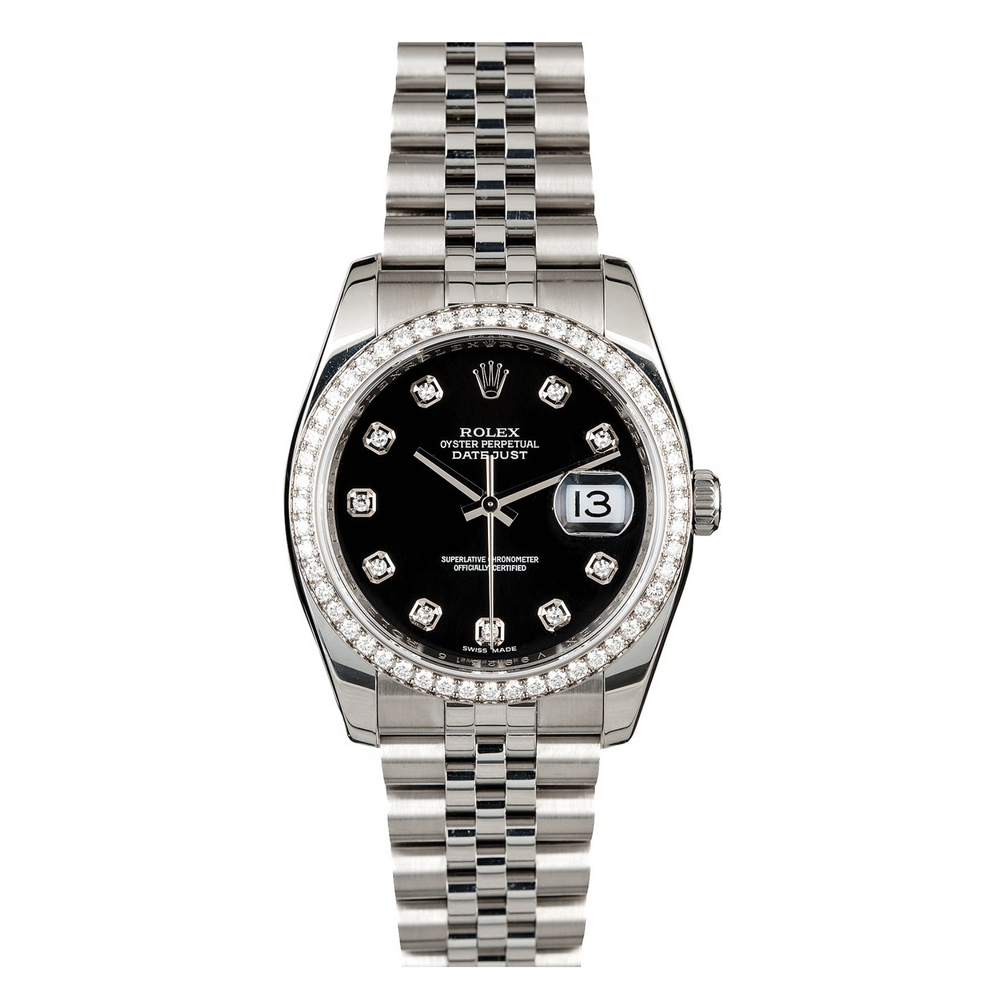 Rolex Lady-Datejust – Black Dial & Diamond Bezel