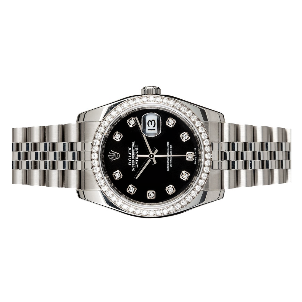 Rolex Lady-Datejust – Black Dial & Diamond Bezel - view 2