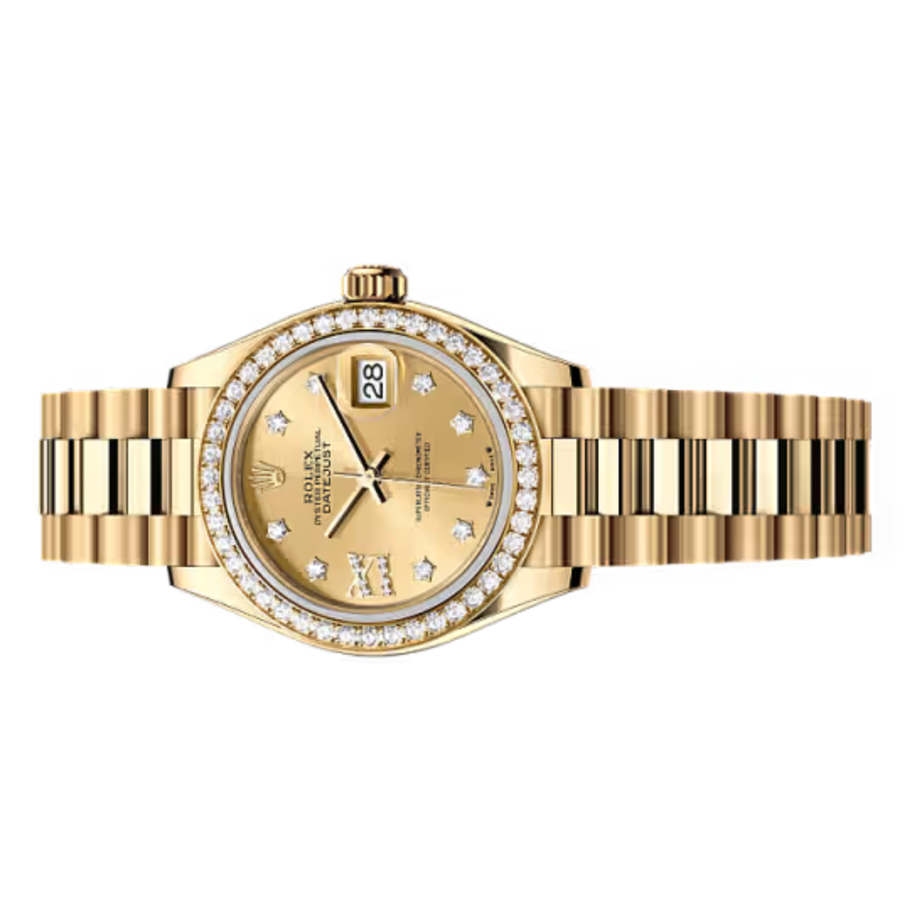 Rolex Lady-Datejust – Yellow Gold Tone & Diamond Detail - view 2