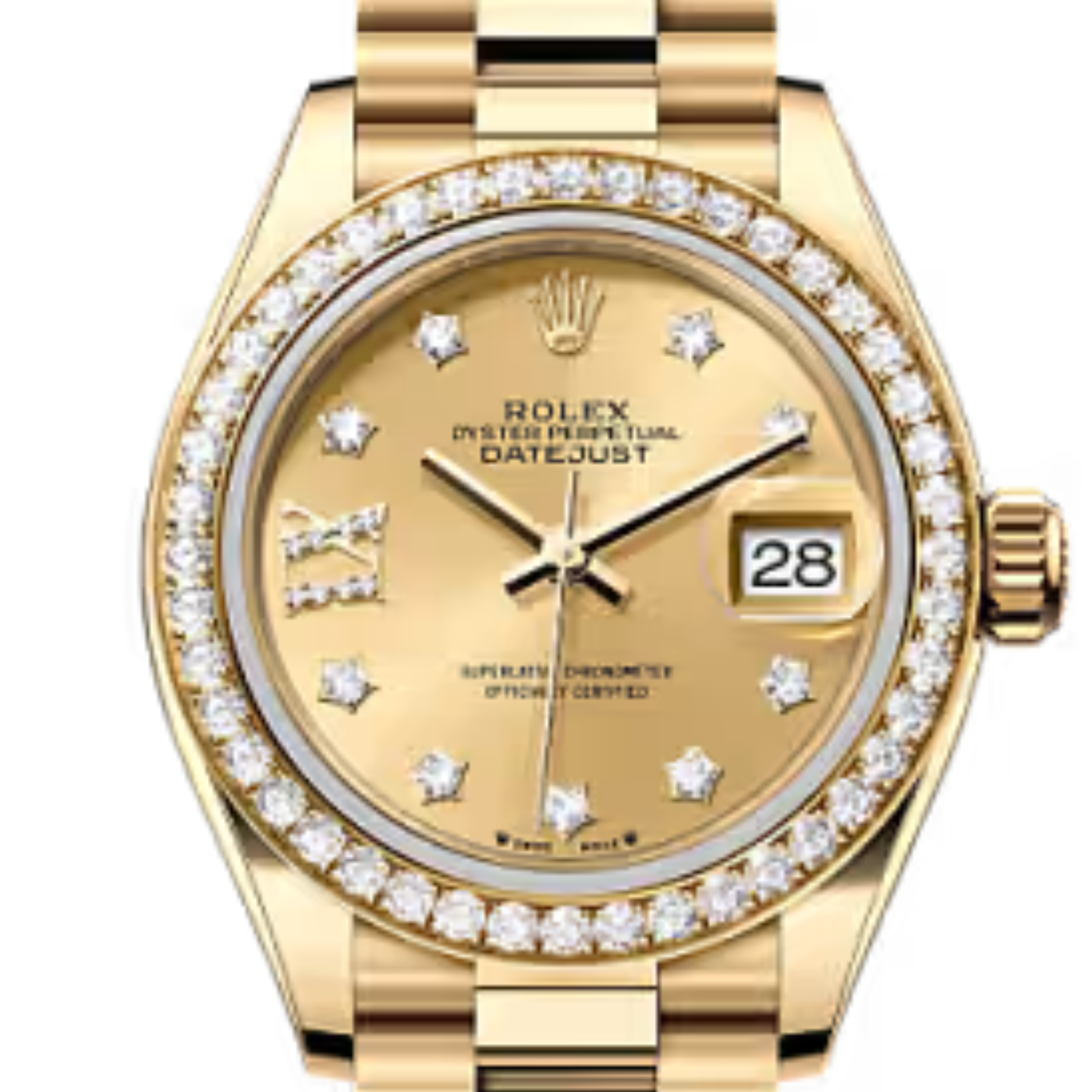 Rolex Lady-Datejust – Yellow Gold Tone & Diamond Detail - view 4