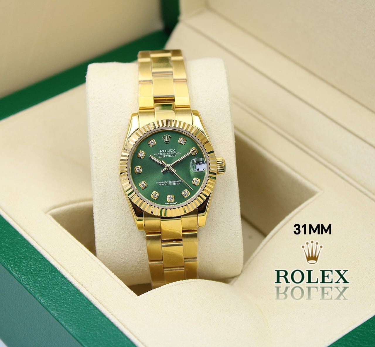 Rolex Lady-Datejust – Olive Green Dial, Steel Tone - view 5